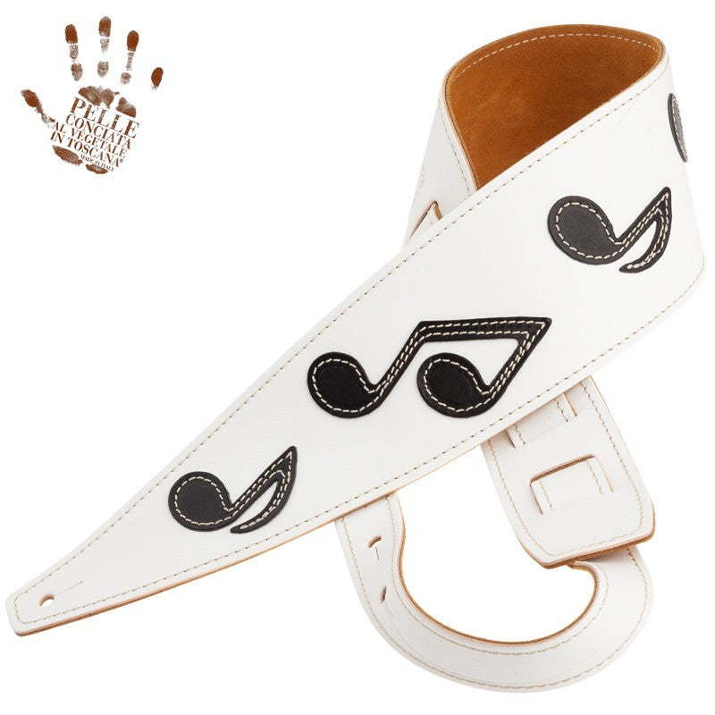Magrabo Holes Hs Tribute Srv White 10 Cm, Black Note, Ecru Stitching