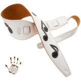 Magrabo Holes Hs Tribute Srv White 10 Cm, Black Note, Ecru Stitching