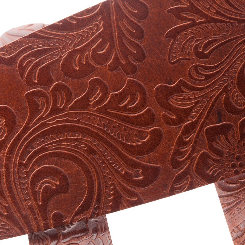 Magrabo Holes Hc Embossed Flores Brown 8 Cm