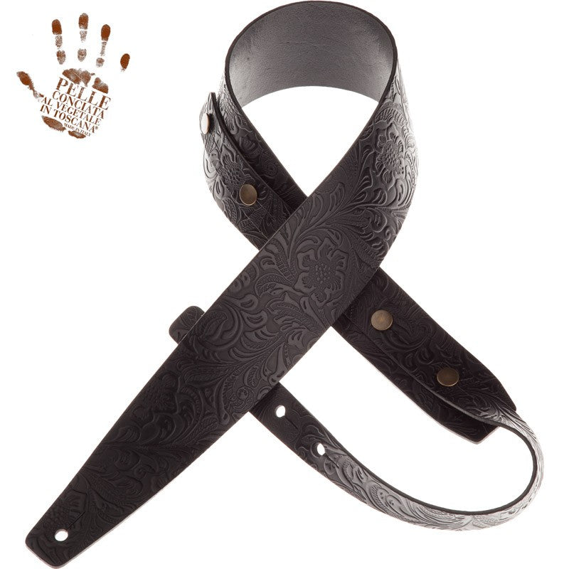 Magrabo Buttons Bc Embossed Flores Black 7 Cm