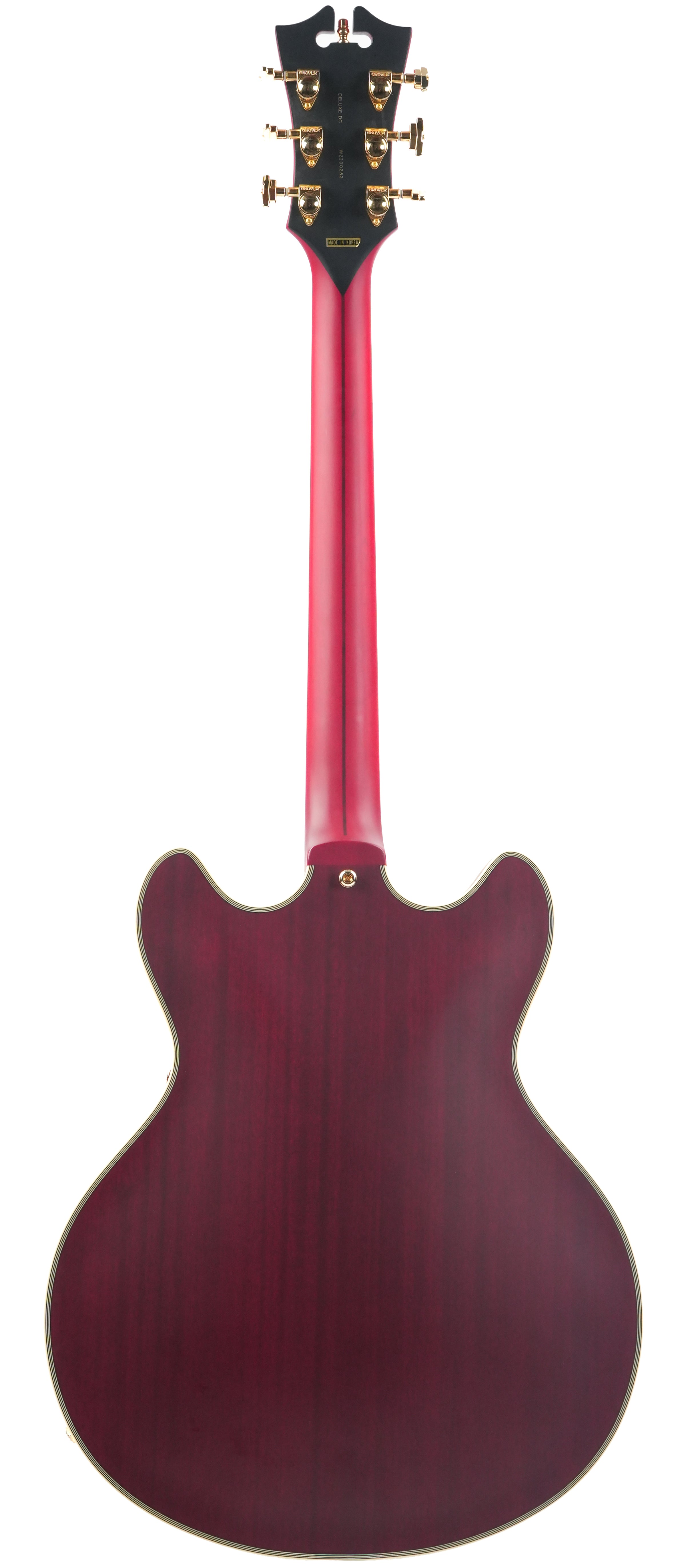D'Angelico Deluxe DC Stopbar Trans Wine 2022