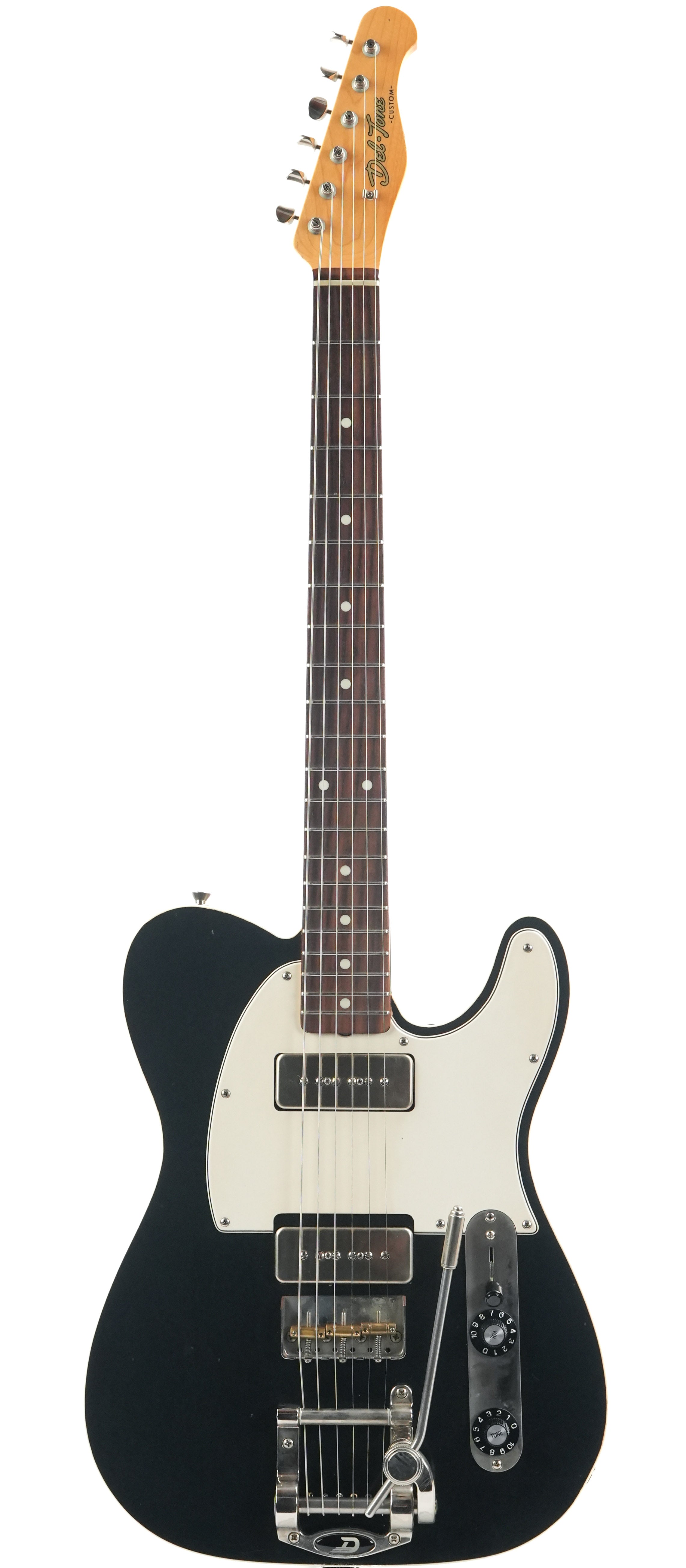 Del Tone 60s T Style Custom Black P90 Light Aged 2025