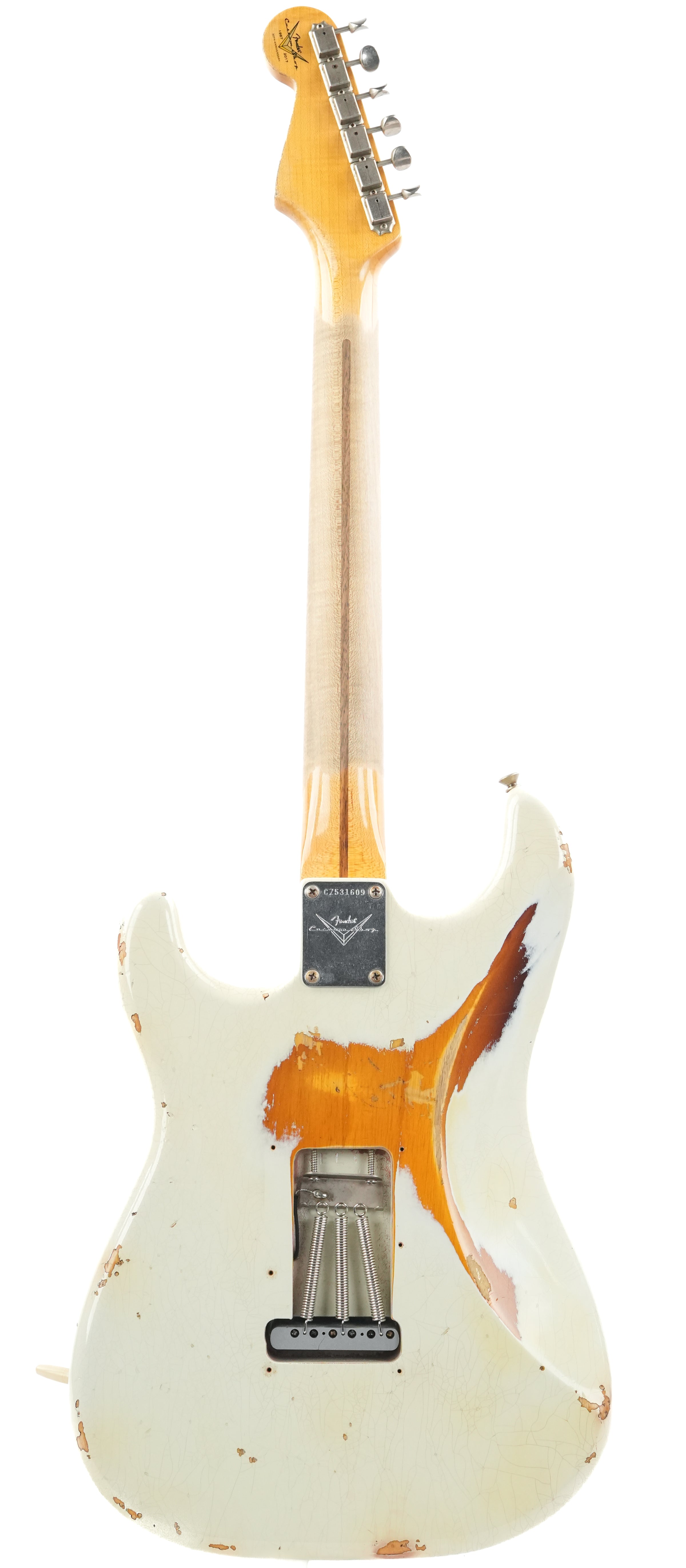 Fender Custom Shop 1955 Stratocaster Desert Tan over Sunburst Heavy Relic 2017