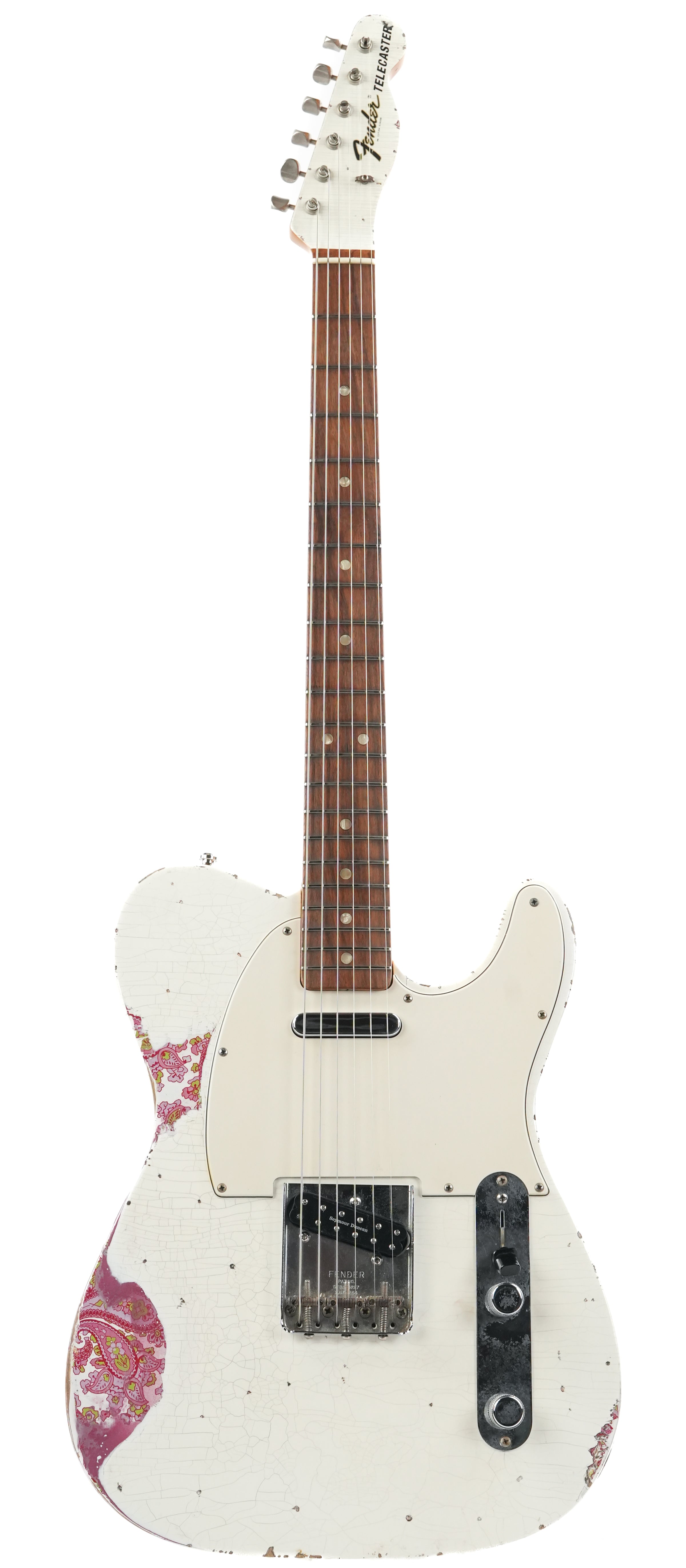 Fender Telecaster Olympic White Over Paisley 1967