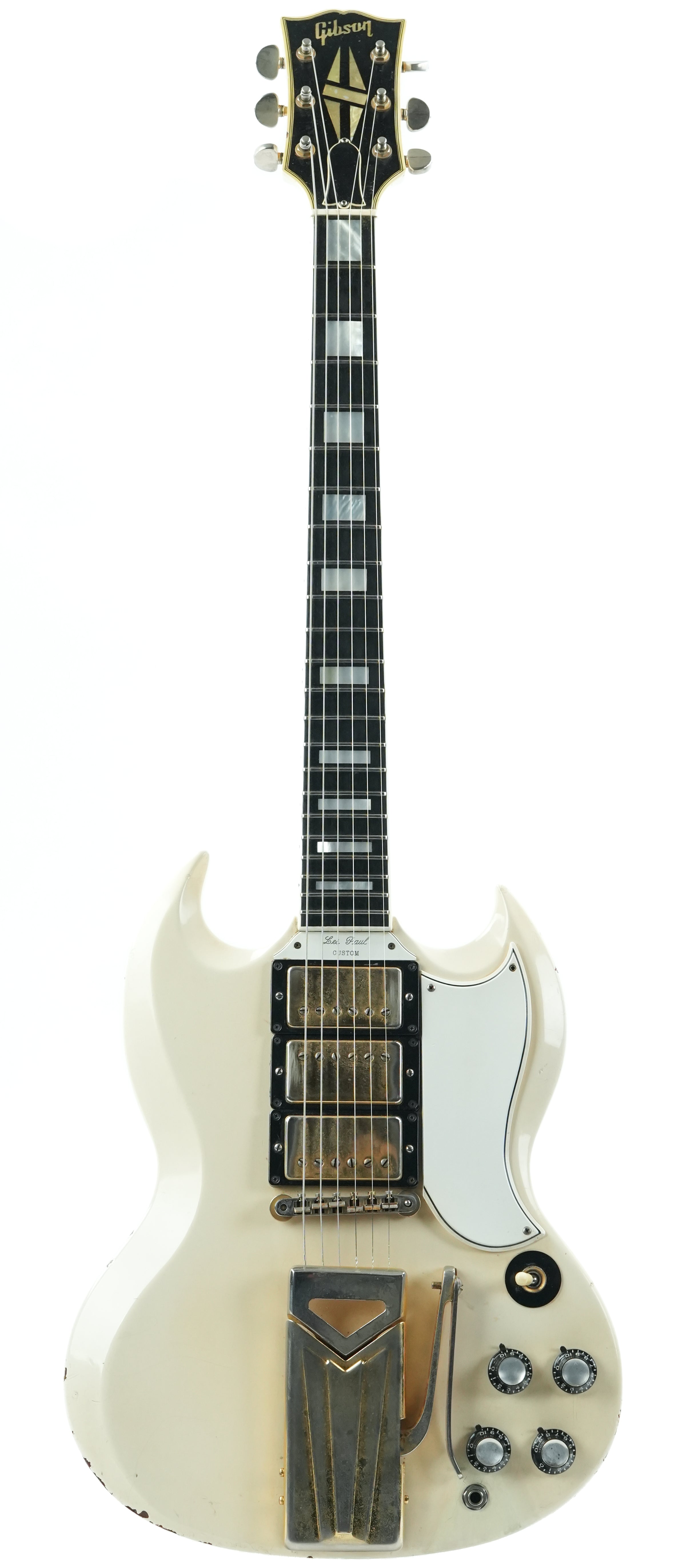 Gibson Les Paul Custom Sideways Vibrola Vintage White 1961