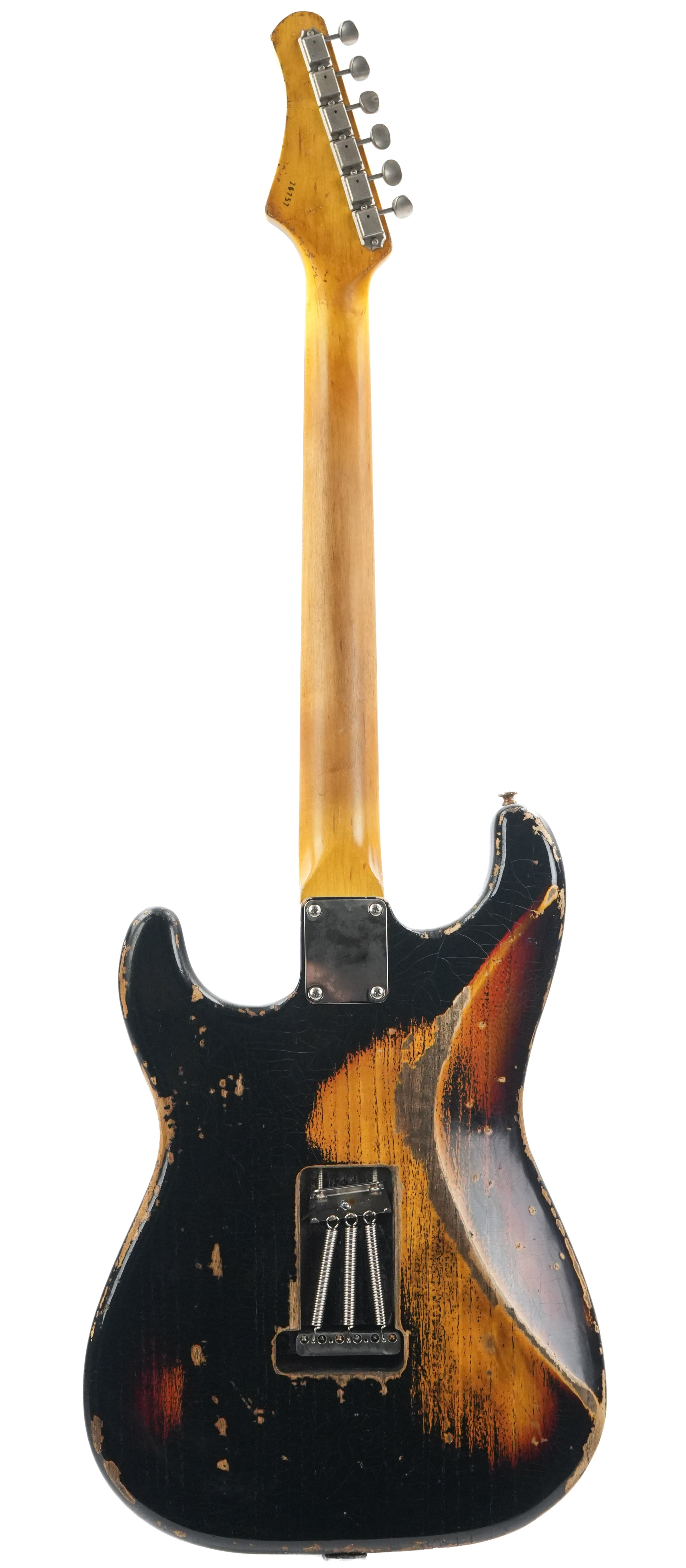 Kauffmann 63 S Paulownia Black over 3 Tone Sunburst Heavy Aged