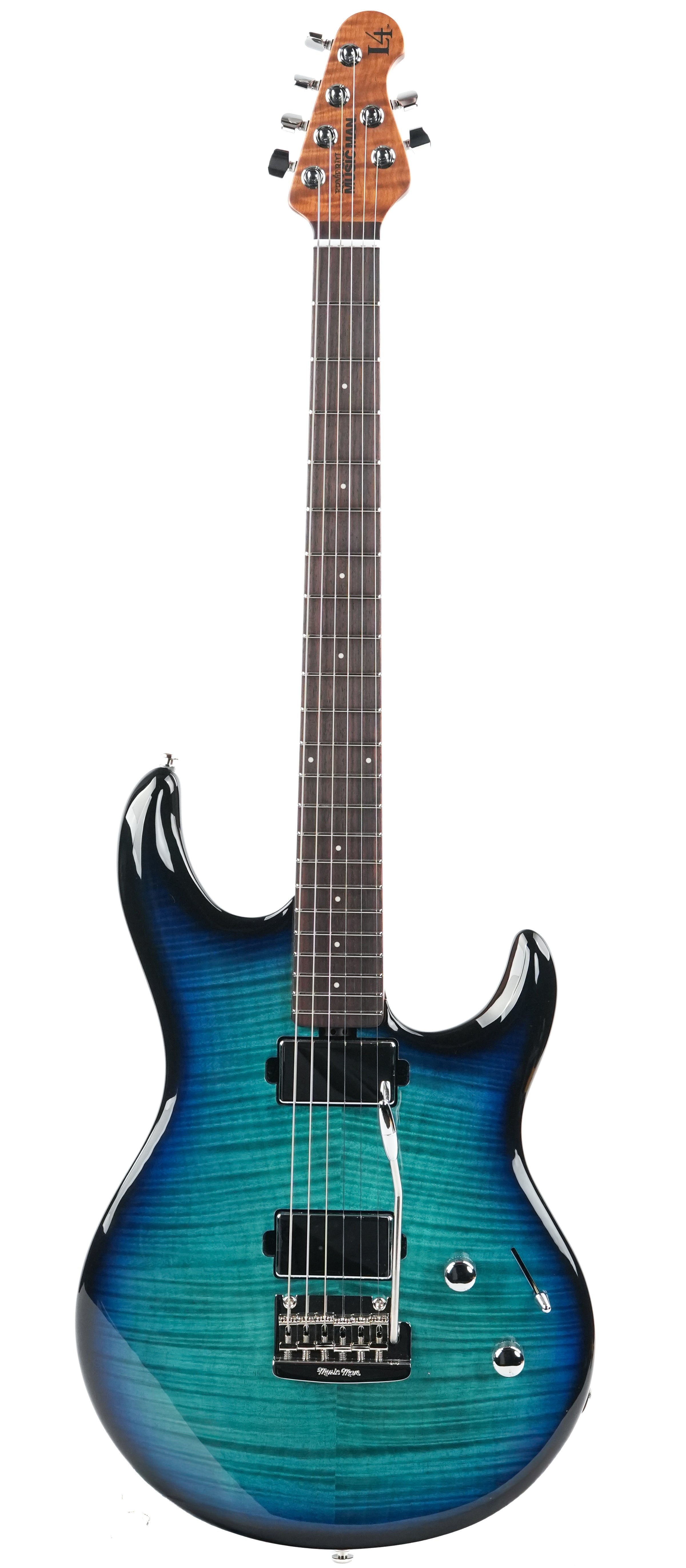 Music Man Luke 4 HH Maple Top Blue Flame 2026