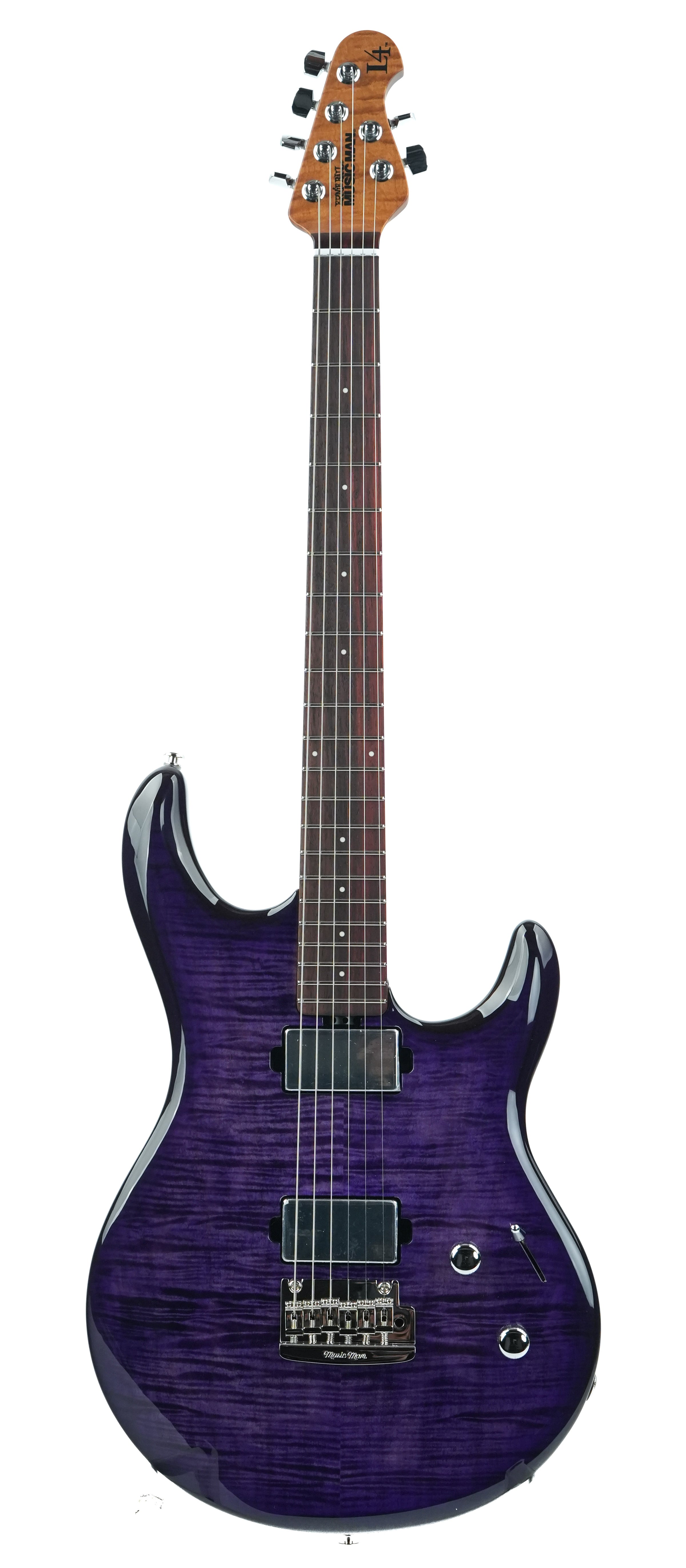 Music Man Luke 4 HH Maple Top Purple Slushie