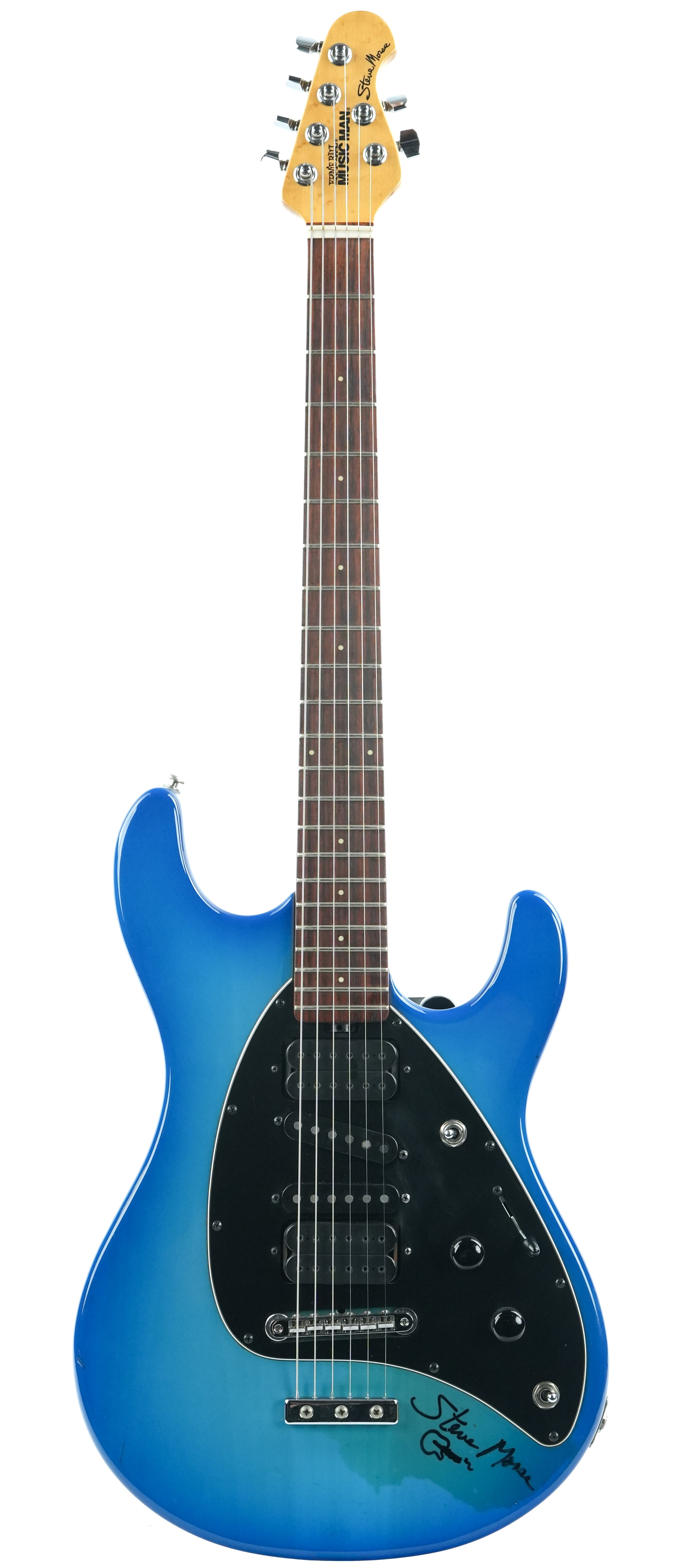 Music Man Steve Morse Signed Blue Burst 1994