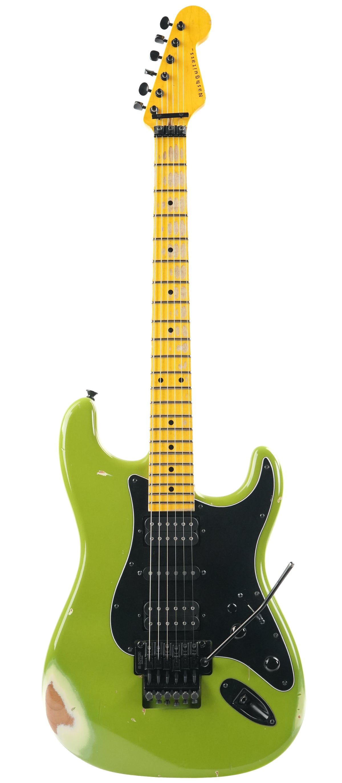 Nash Guitars S81 Lime Green HSH Superstrat 2019