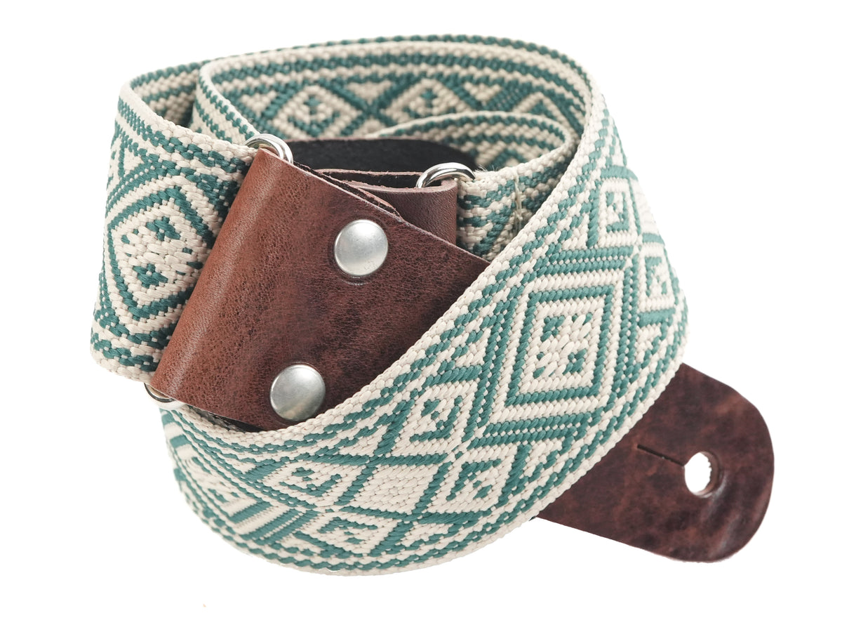 TFOA Liam's Fantasy Guitar Strap Green