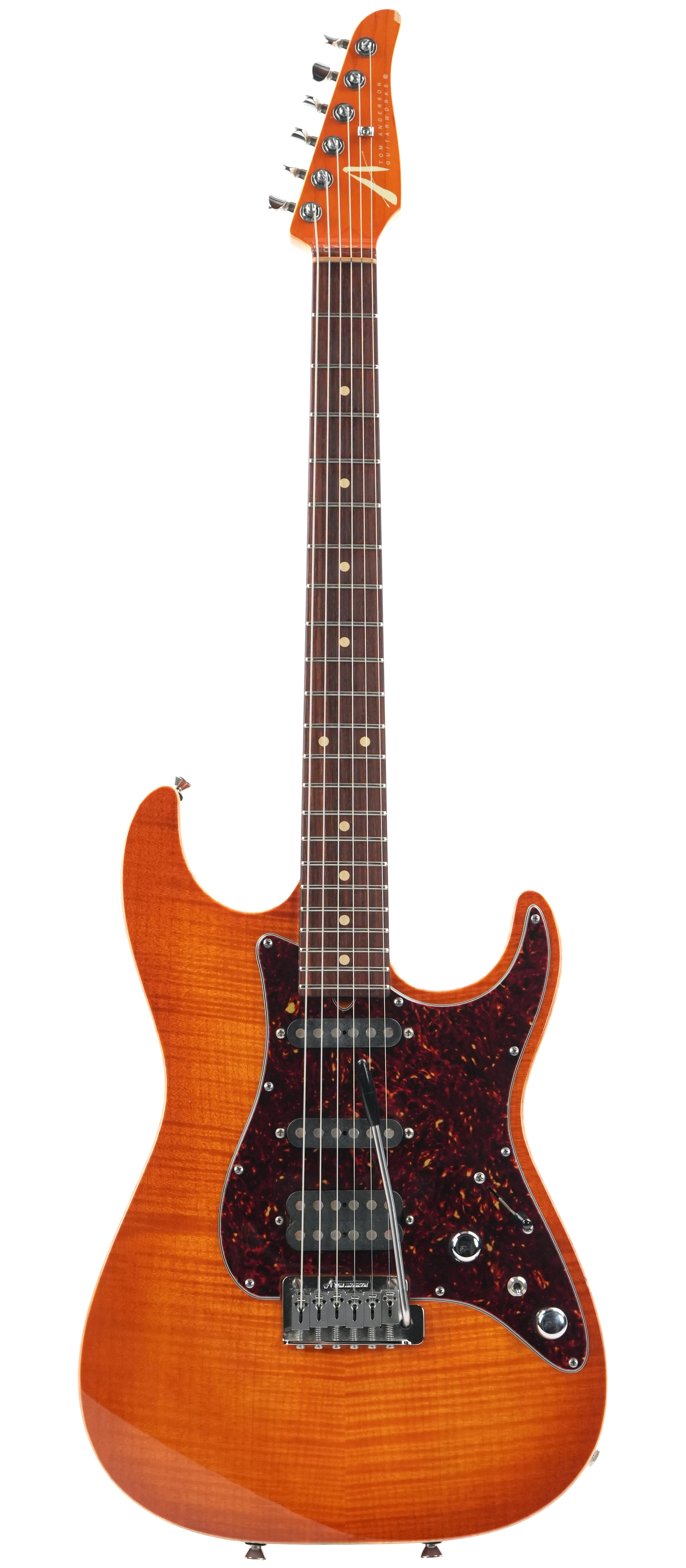 Tom Anderson Hollow Drop Classic Translucent Amber Burst 2001