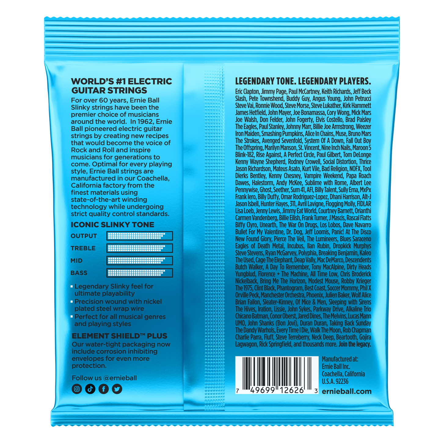 Ernie Ball 2626 Not Even Slinky 12-56 - 2