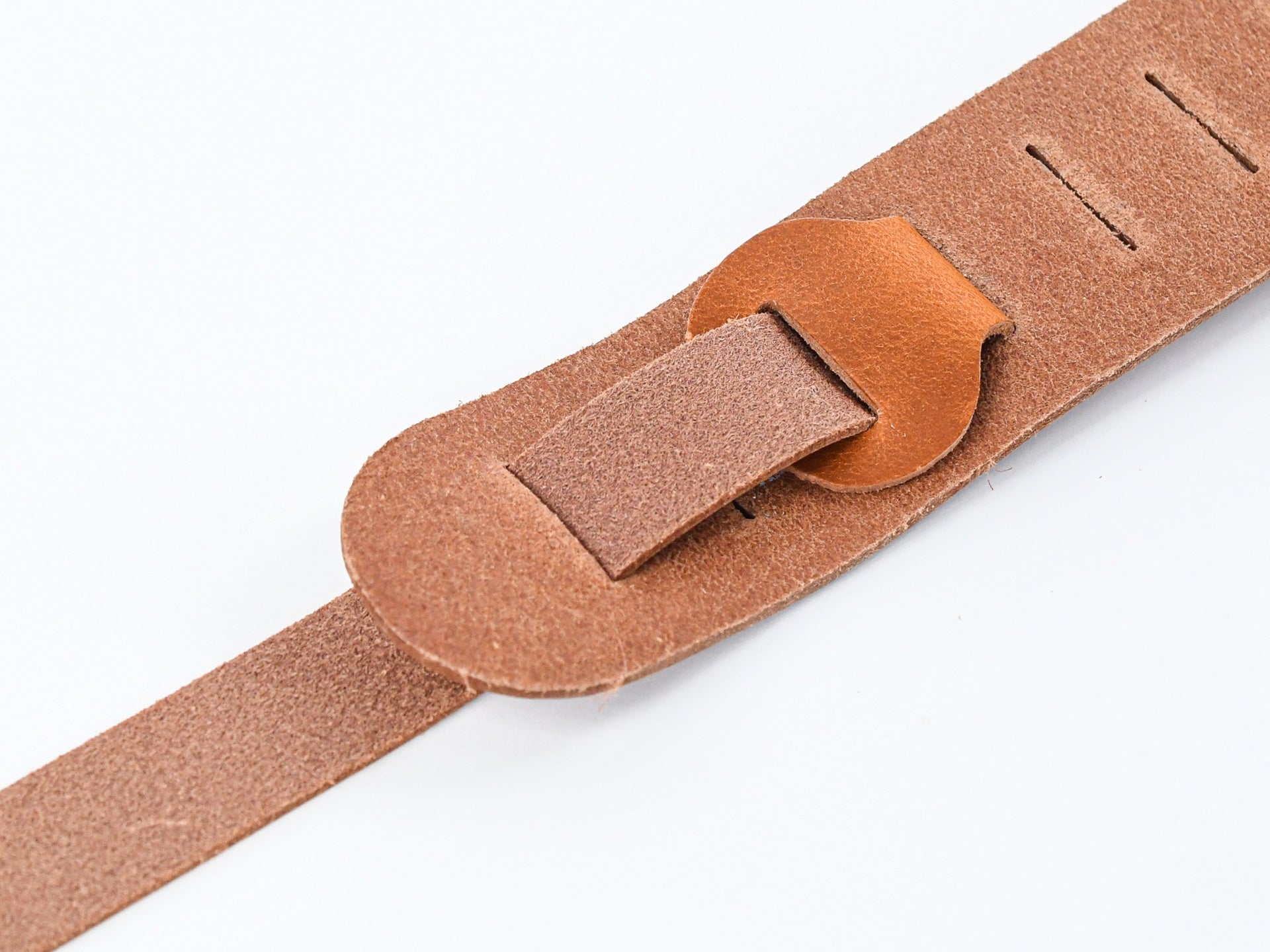 TFOA Leather Guitar Strap Cognac
