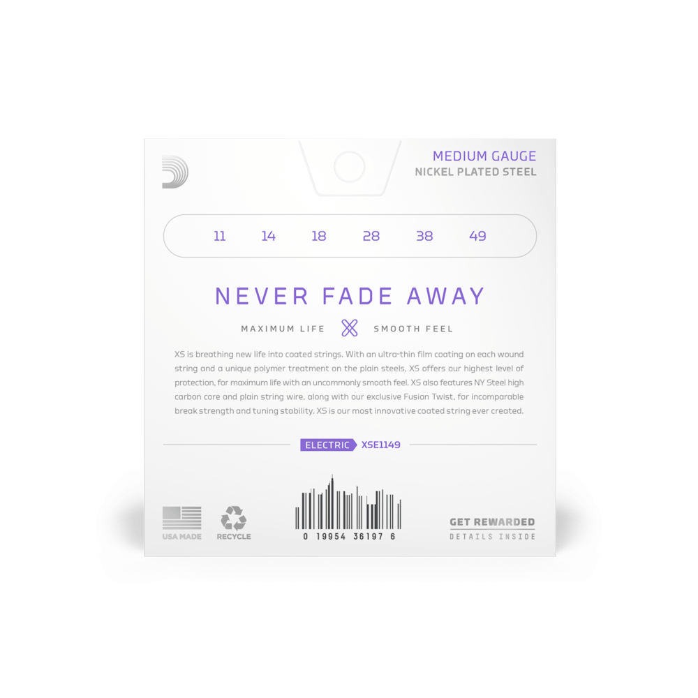 D'Addario XSE1149 Electric Nickel 11-49