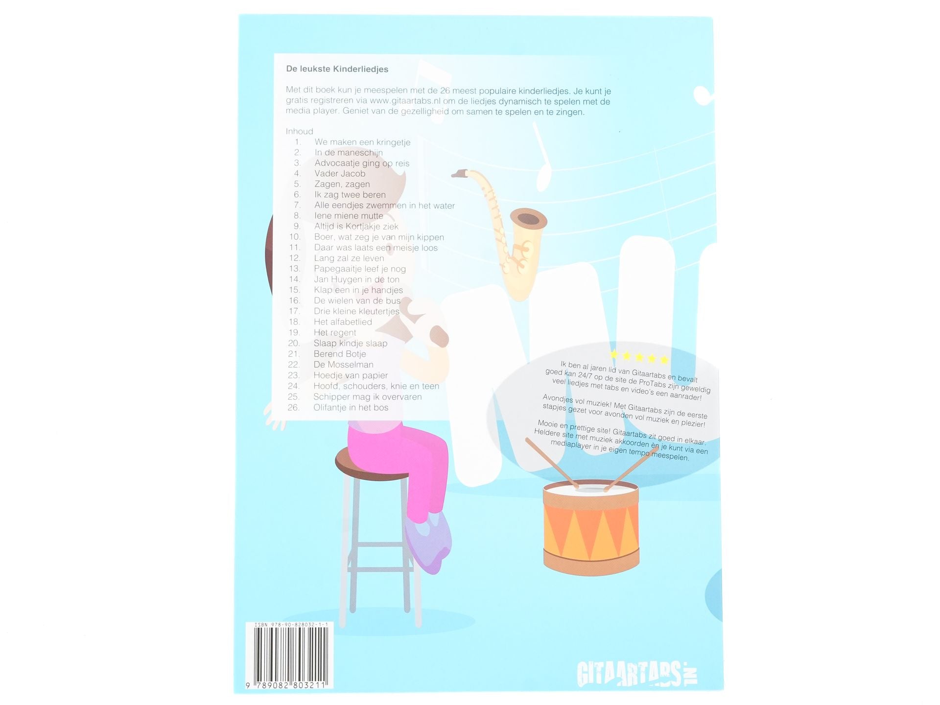 Lesboek Kinderliedjes Gitaartabs