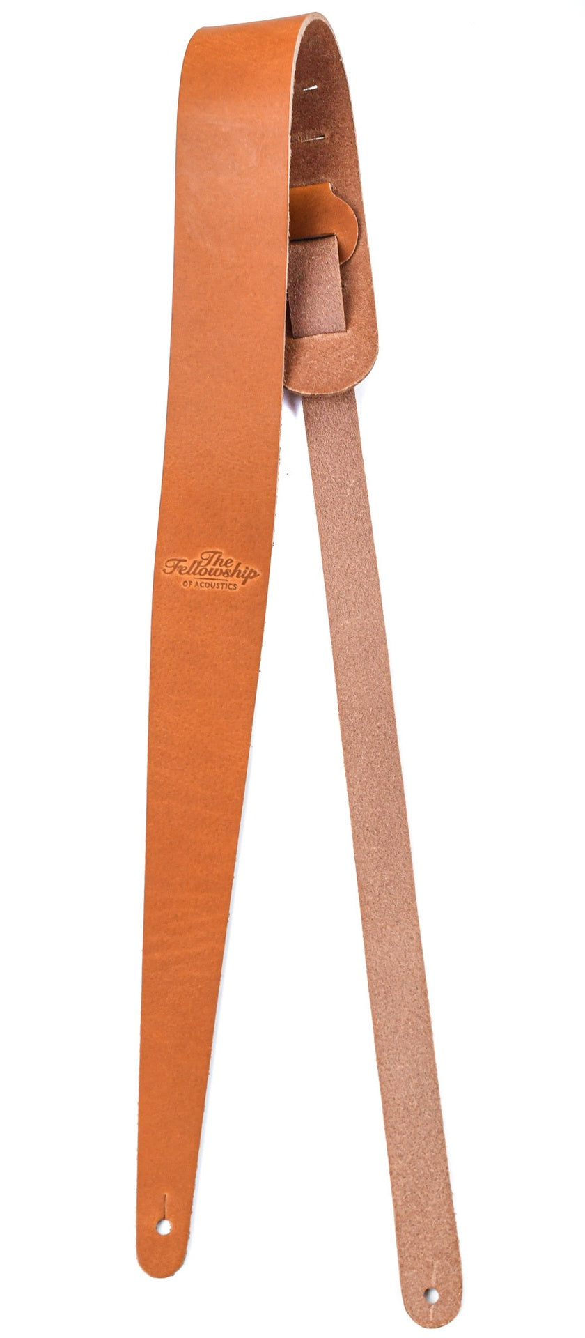 TFOA Leather Guitar Strap Cognac