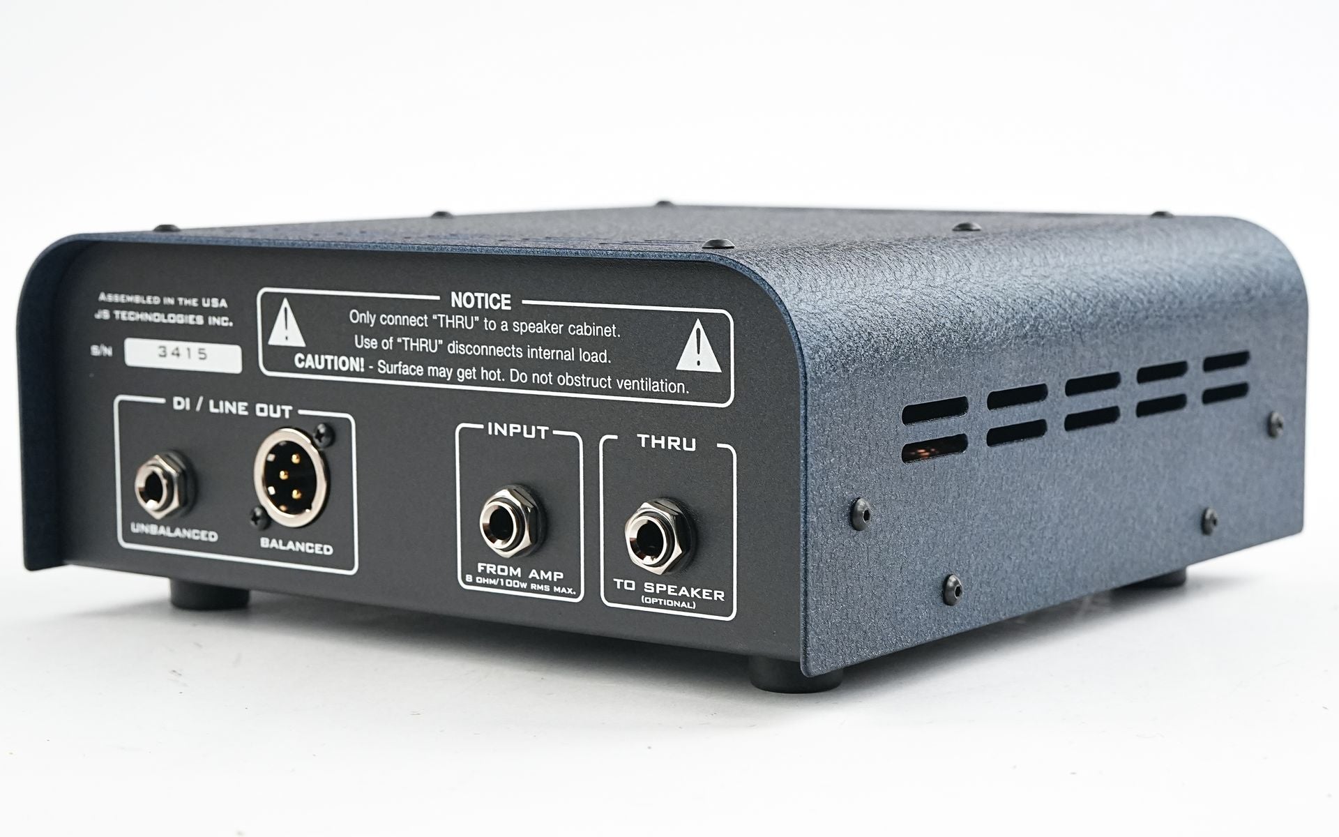 Suhr Reactive Load Box Recording Interface