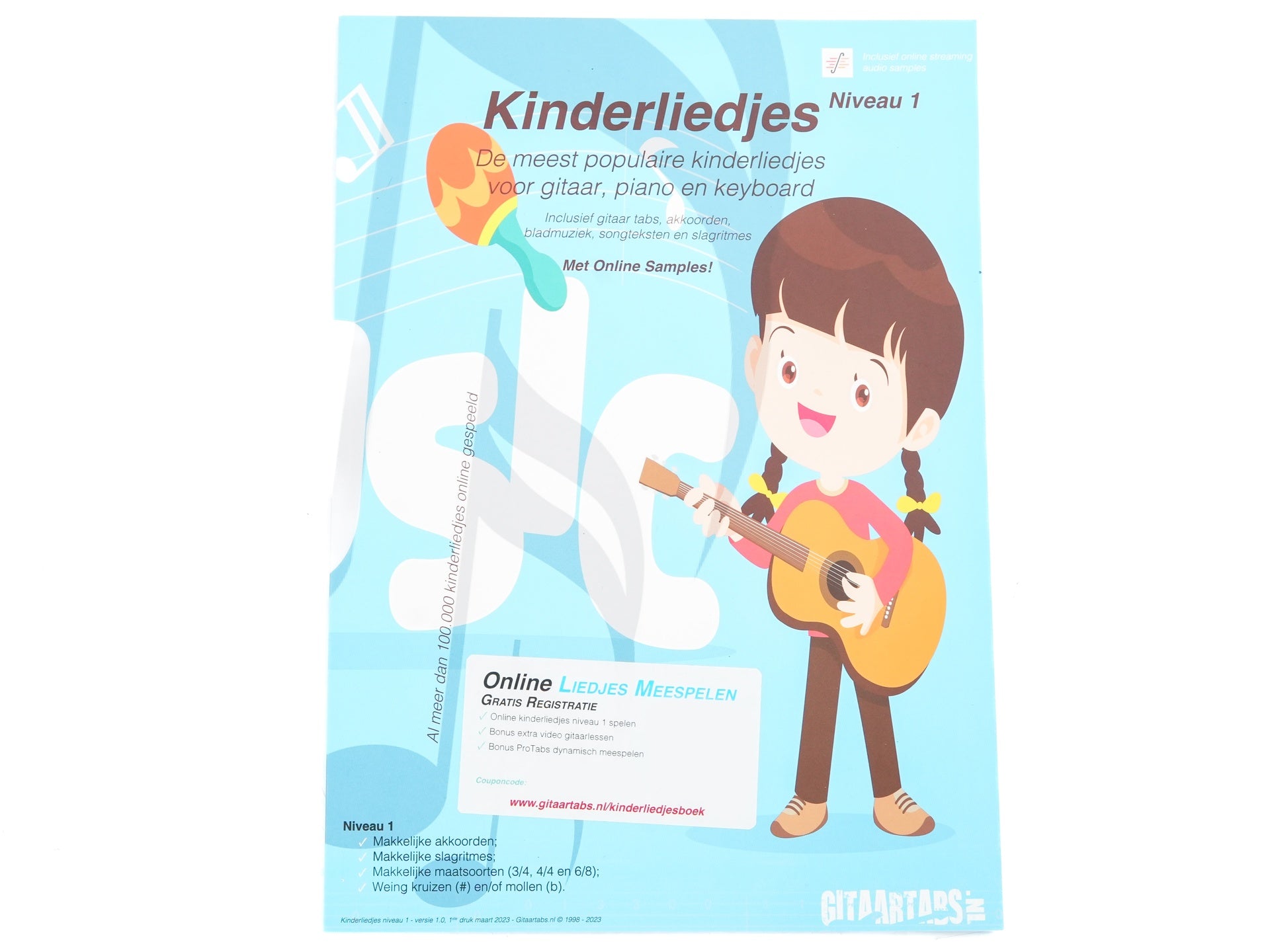 Lesboek Kinderliedjes Gitaartabs