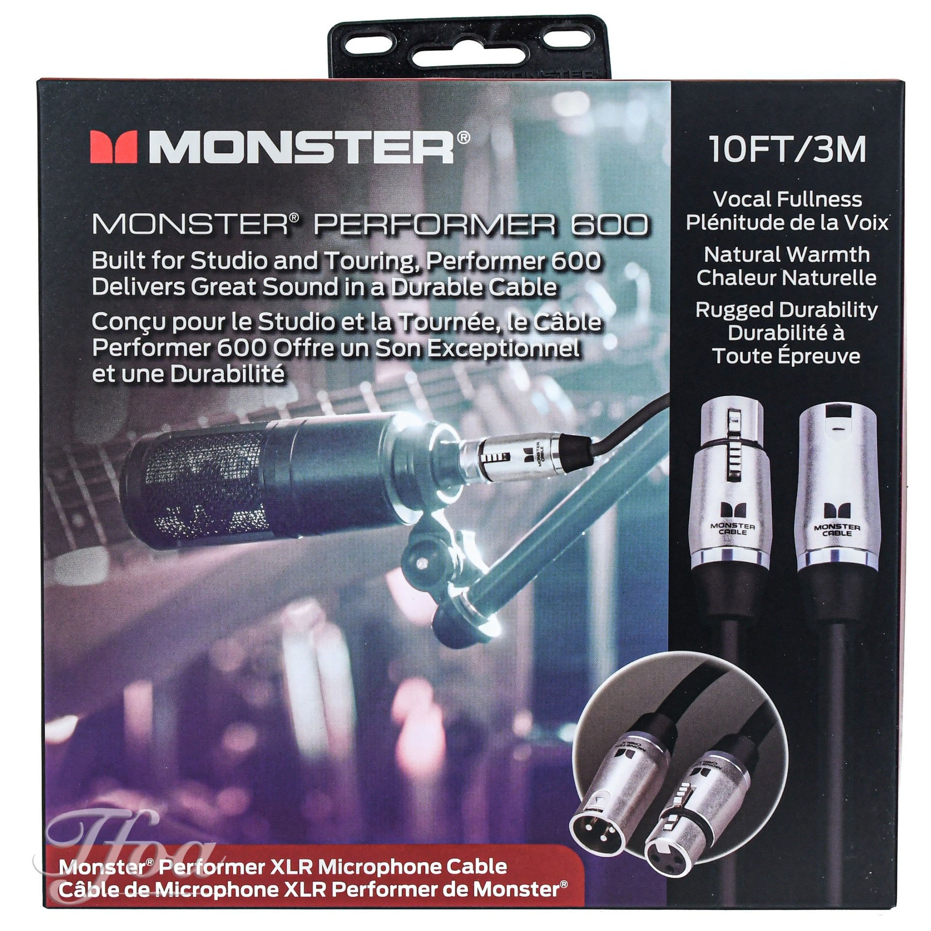 Monster Cable Performer 600 XLR 10FT/3M Microphone Cable