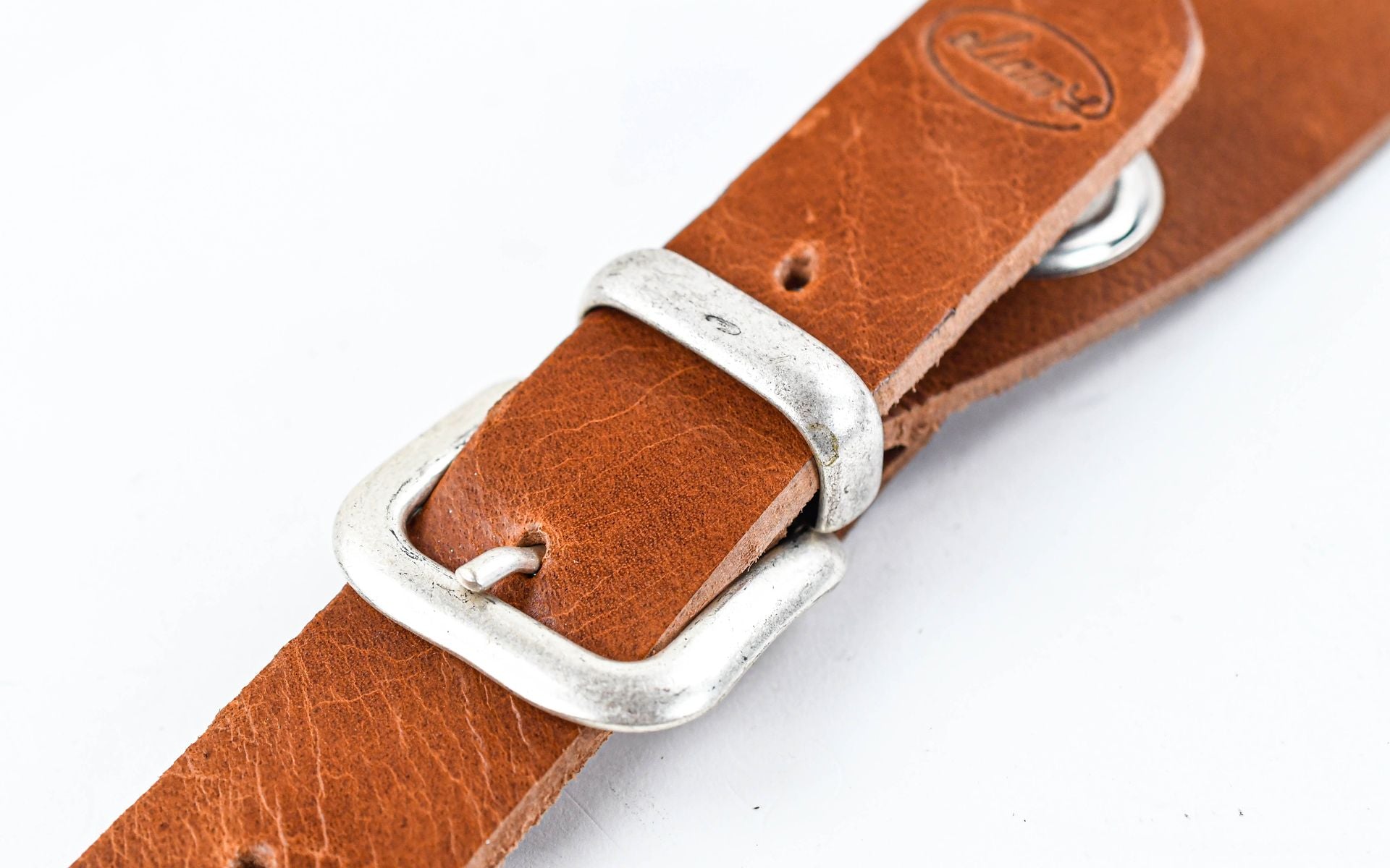 TFOA Liam's Knuckles and Leather Guitar Strap Cognac