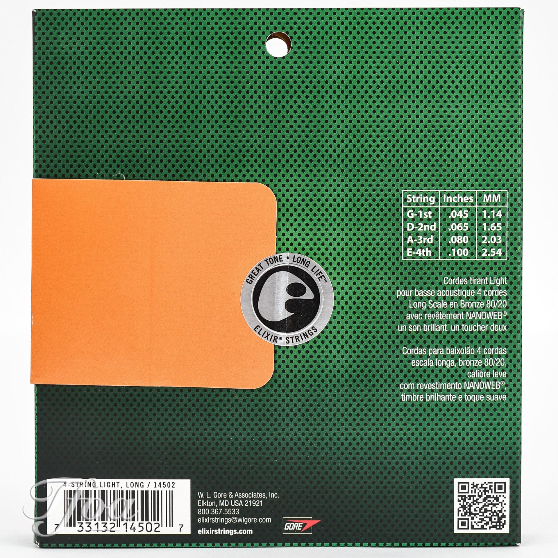 Elixir 14502 Acoustic Bass Strings