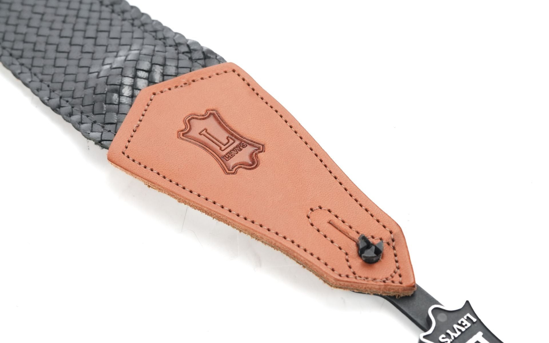 Levy's Strap Leather Basket Weave Black
