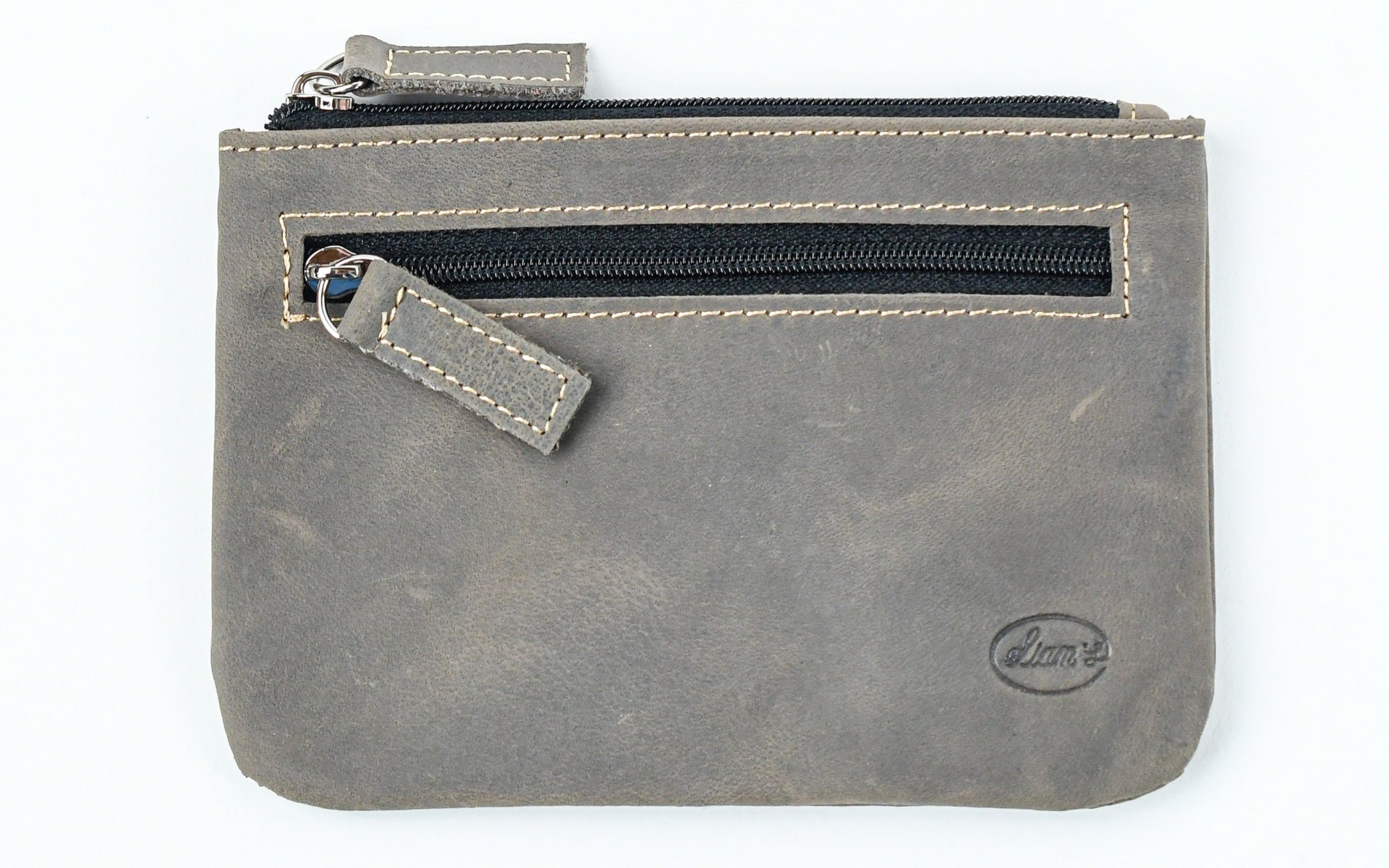 TFOA Leather Pouch Grey