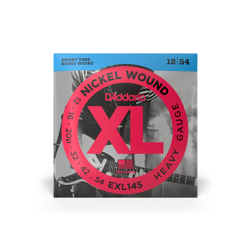 Exl145 D'Addario EXL145 Nickel Wound 12-54 Heavy Plain Steel Third | TFOA