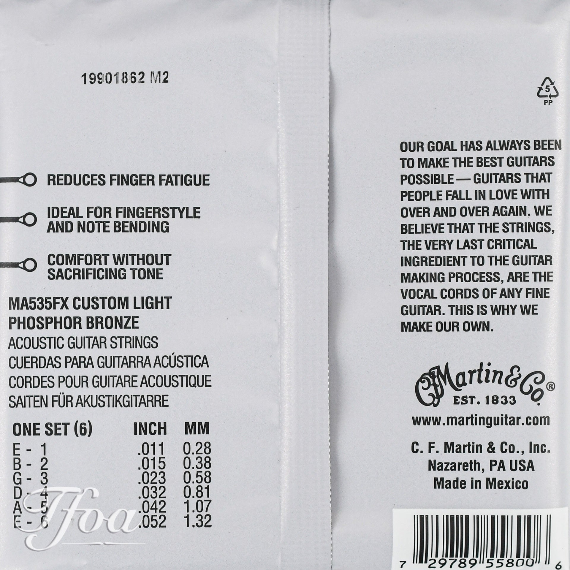 Martin MA535FX 11-52 Phosphor Bronze Flexible Core