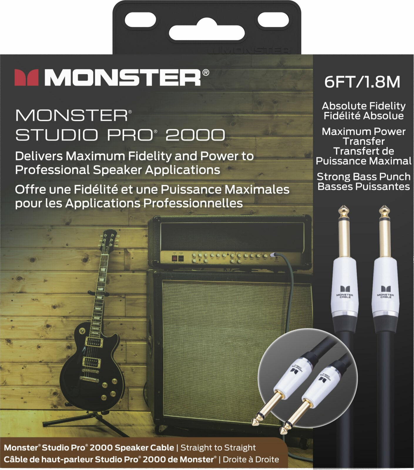 Monster Studio Pro 2000 Speaker Cable 1,8m Straight Straight