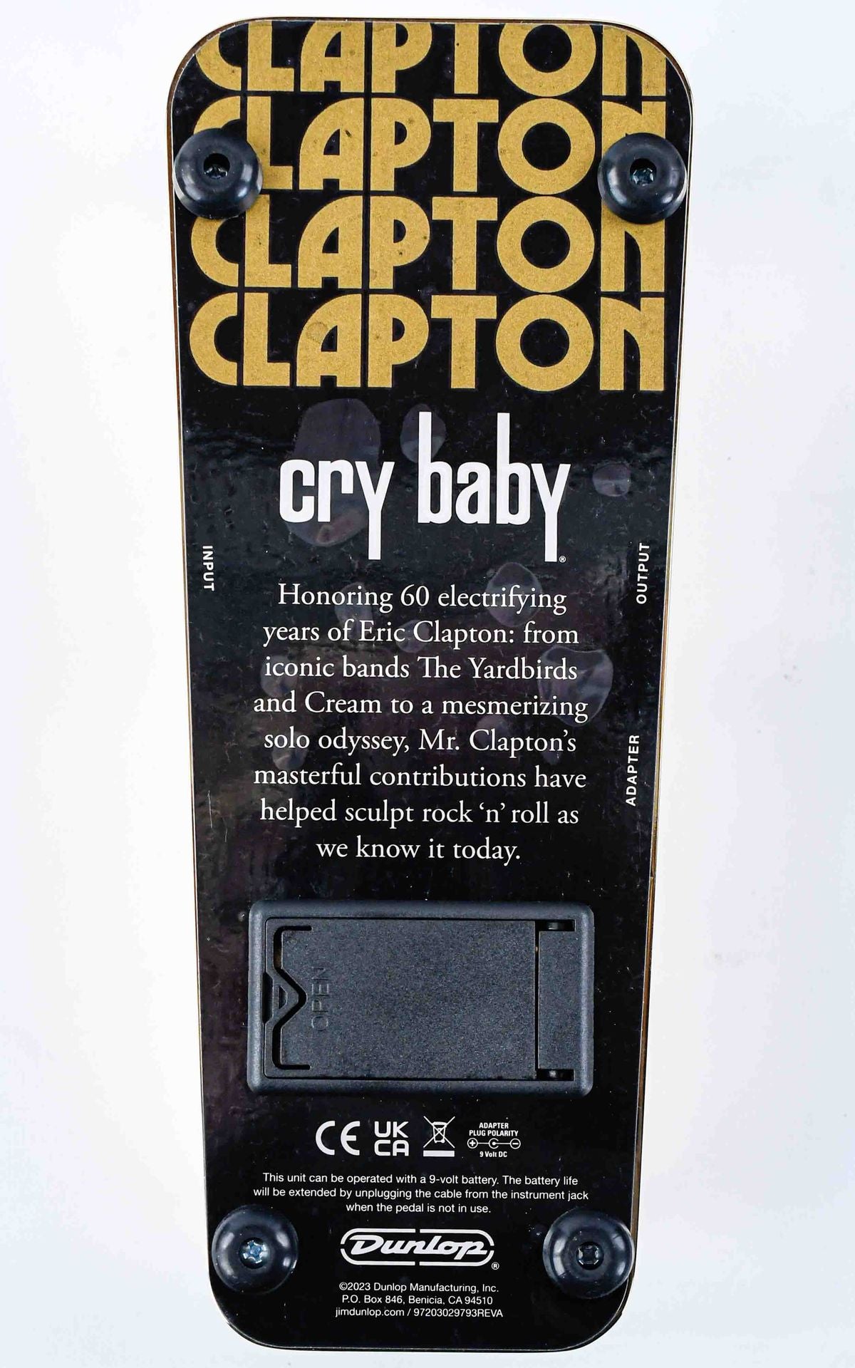eric clapton wah pedal Dunlop Eric Clapton Cry Baby Wah