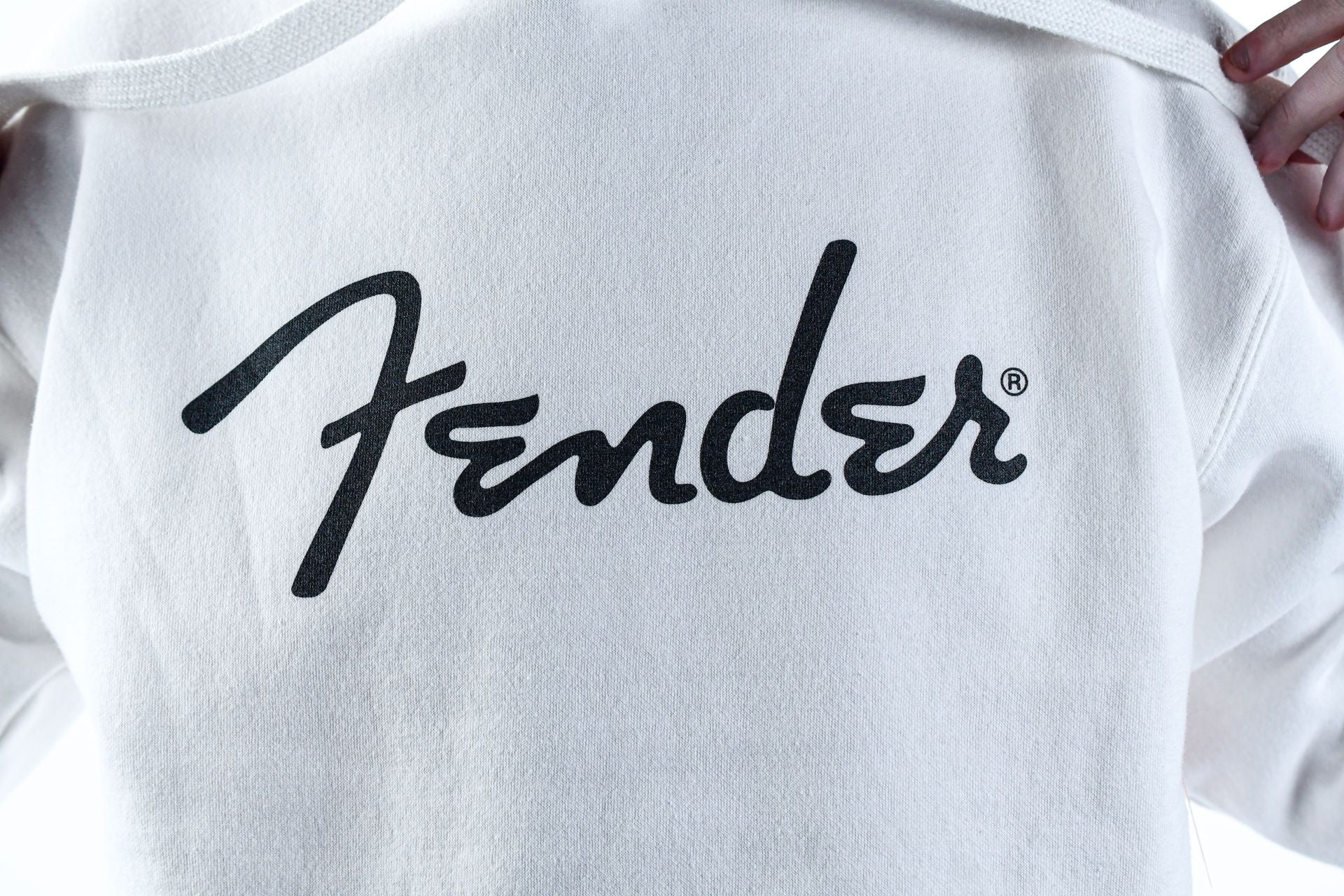 Fender Spaghetti Logo Hoodie White