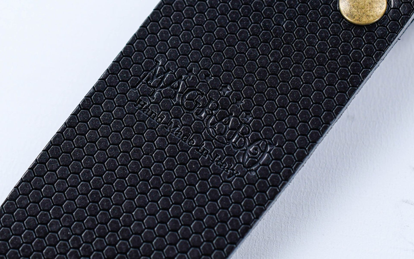 Magrabo Stripe SC Cotton Washed Olive Green 5cm Twinkle Black, Recta Brass Buckle - 4