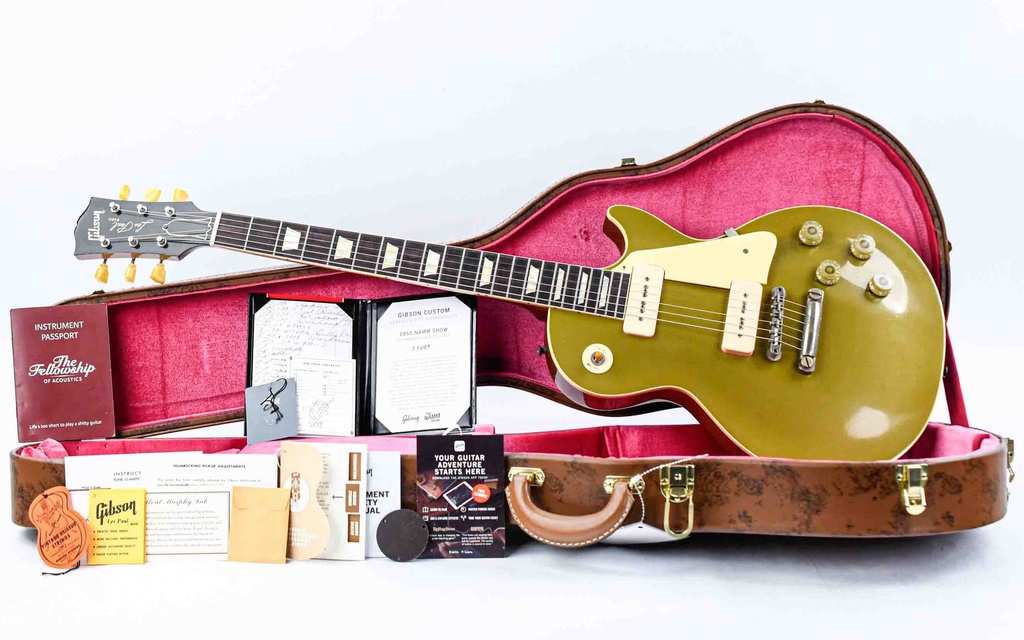 Gibson Les Paul 1955 NAMM Show Commemorative Edition Nugget Gold-1.jpg