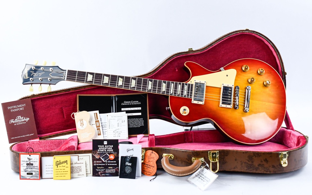 [LPR58VOWCSNH1] Gibson 1958 Les Paul Standard Reissue VOS Washed Cherry Sunburst-1.jpg
