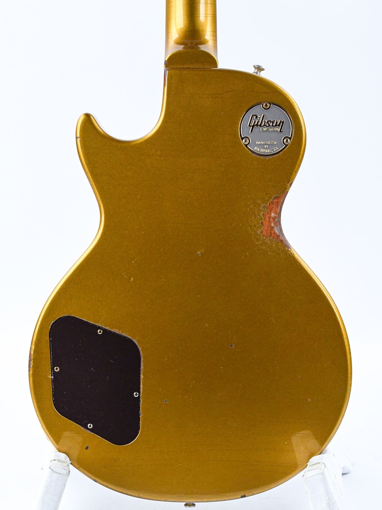 Gibson 56 Les Paul Standard All Gold w-British Racing Stripes Murphy Lab Heavy Aged NH Custom #65240-6.jpg