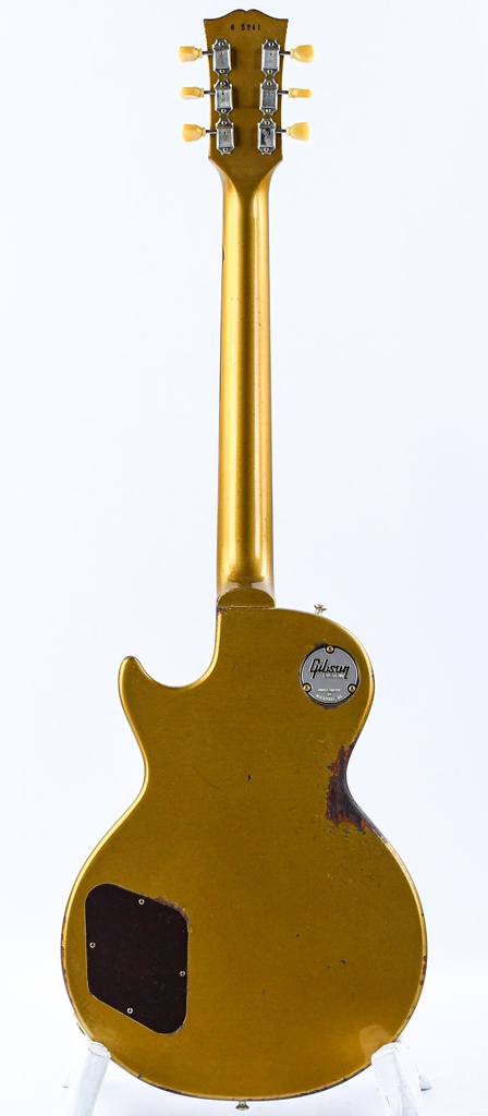 Gibson 56 Les Paul Standard All Gold w-British Racing Stripes Murphy Lab Heavy Aged NH Custom #65241-7.jpg