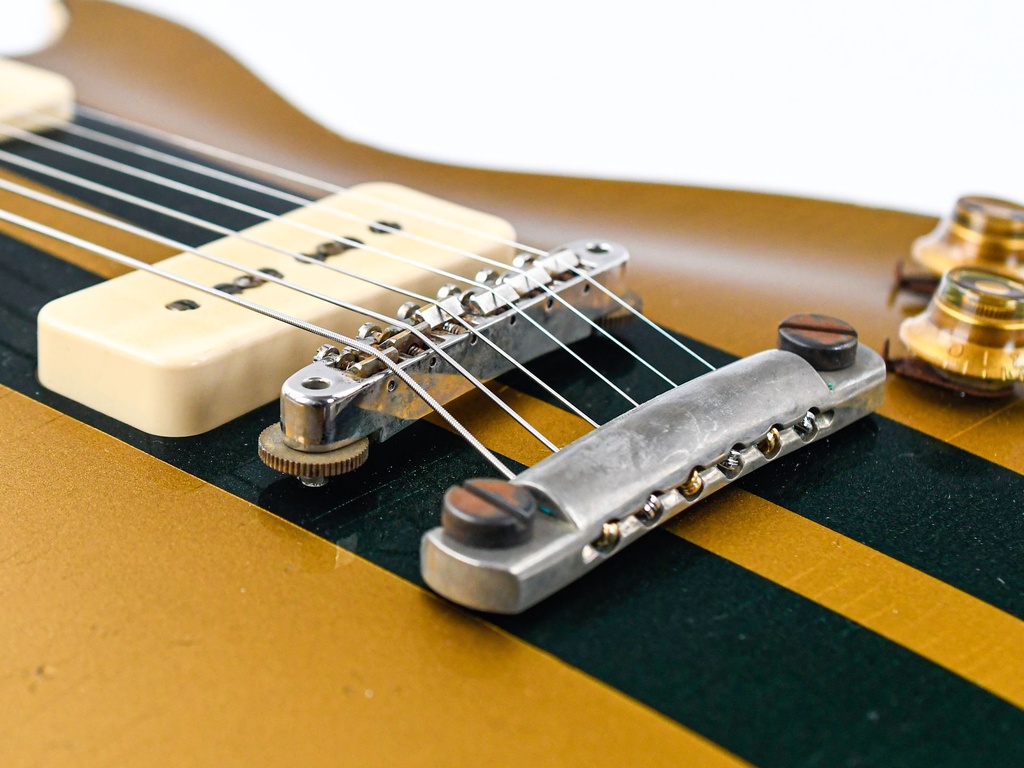 Gibson 56 Les Paul Standard All Gold w-British Racing Stripes Murphy Lab Heavy Aged NH Custom #65241-10.jpg