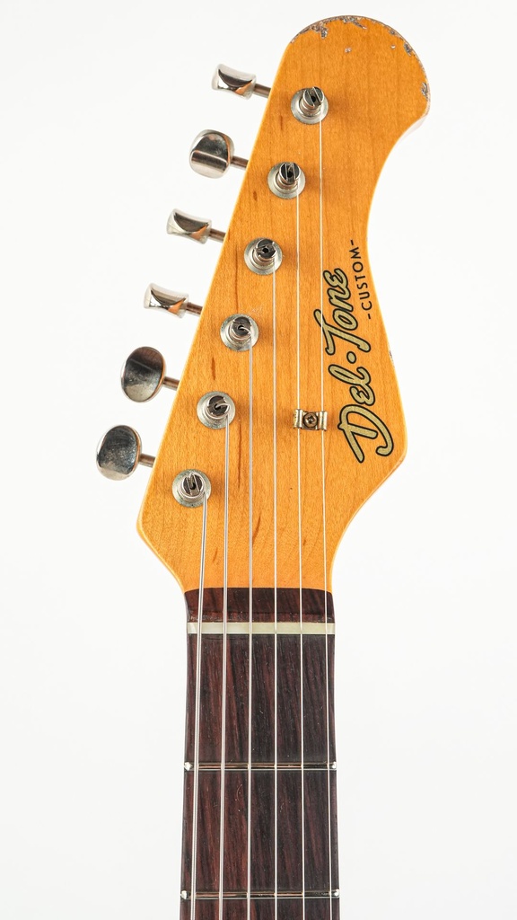 Del Tone 60s S Style Daphne Blue Over Sunburst Heavy Aged-5.jpg