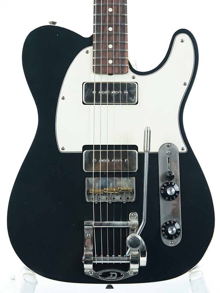 Del Tone 60s T Style Custom Black P90 Light Aged-4.jpg