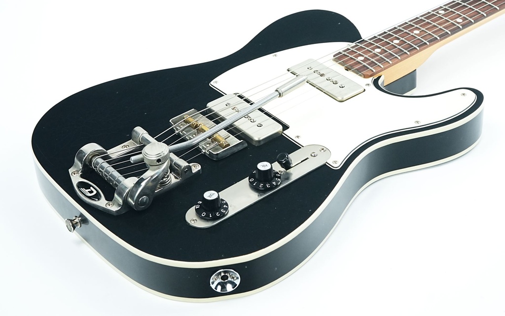 Del Tone 60s T Style Custom Black P90 Light Aged-12.jpg