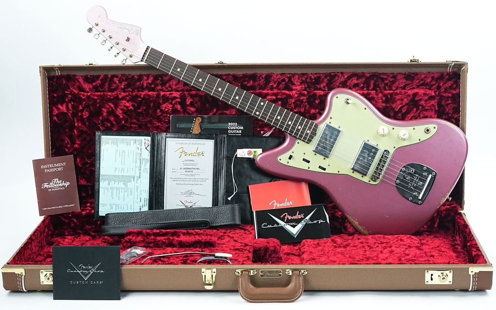 [R118775] Fender Custom Shop 61 Jazzmaster Burgundy Mist Metallic Relic 2022-1.jpg