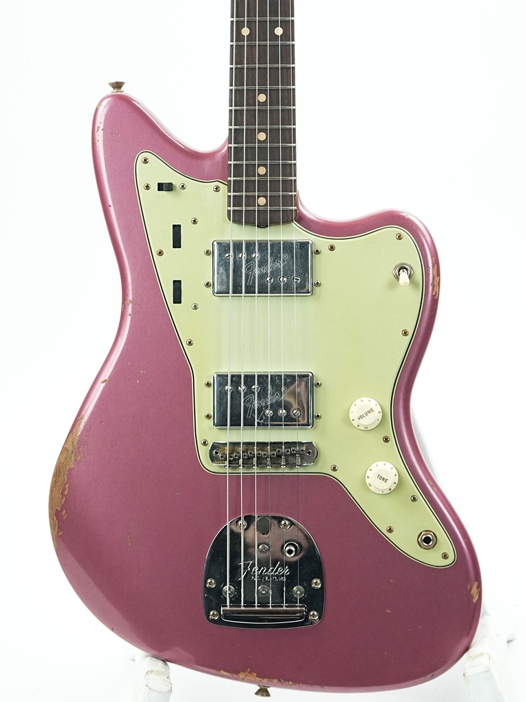 [R118775] Fender Custom Shop 61 Jazzmaster Burgundy Mist Metallic Relic 2022-4.jpg