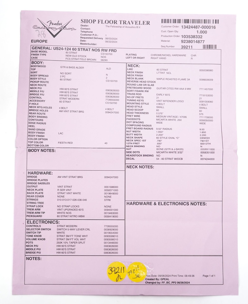 [9238014877] Fender Custom Shop '60 Stratocaster Fiesta Red NOS 2024-2.jpg