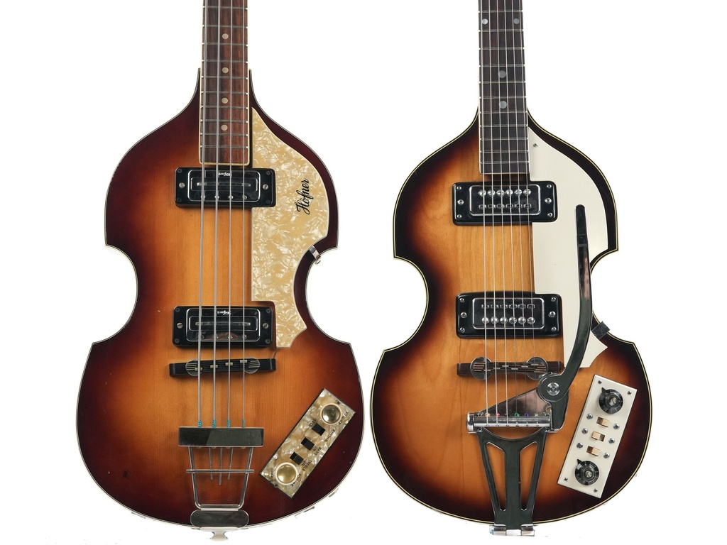 Hofner 500-1 Violin bass 1964 + Apollo Matching guitar-3.jpg