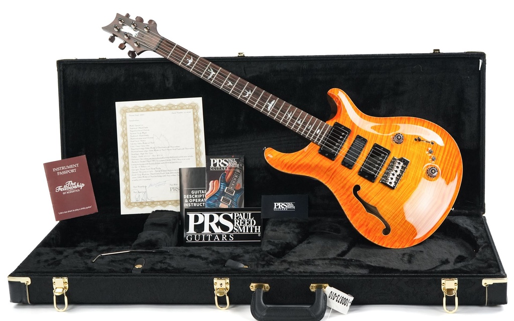 PRS Private Stock Special Semi Hollow Citrus Glow Ziricote Neck 2022-1.jpg