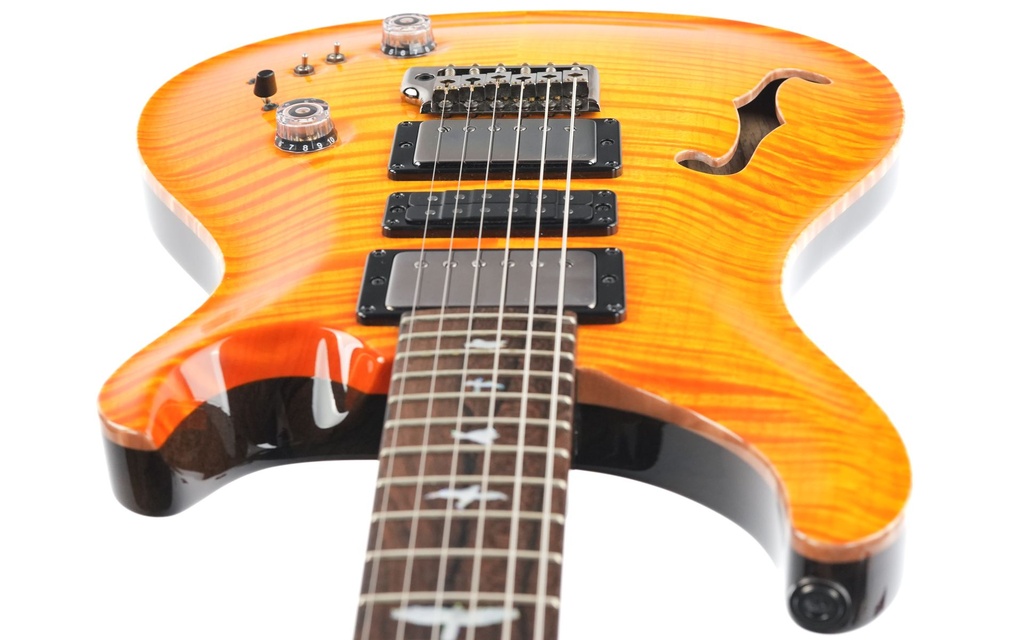 PRS Private Stock Special Semi Hollow Citrus Glow Ziricote Neck 2022-13.jpg