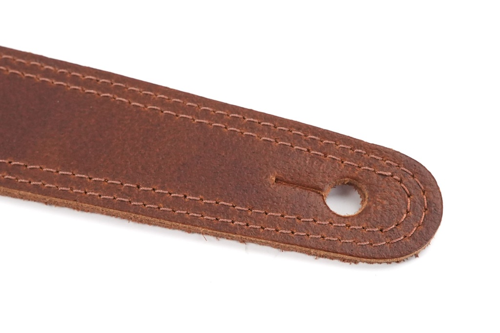 Liam's Leather Soft Guitar Strap Brown-4.jpg