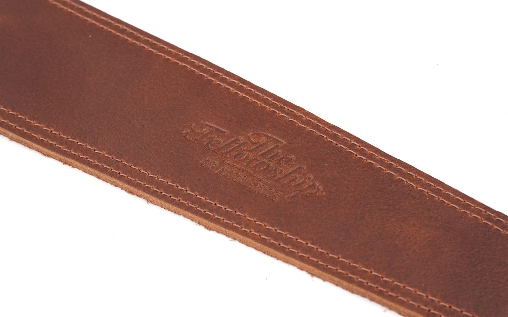 Liam's Leather Soft Guitar Strap Brown-3.jpg